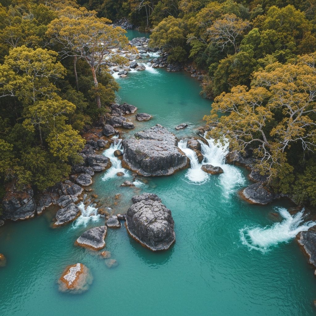 Natural landscape showing balance and movement